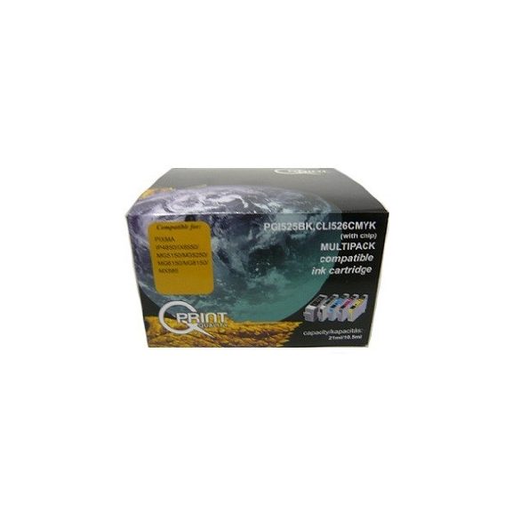Q-Print tinta PGI525B/CLI526B,C,M,Y multipack (chipes) Q-Print tinta PGI525B/CLI526B,C,M,Y multipack (chipes)