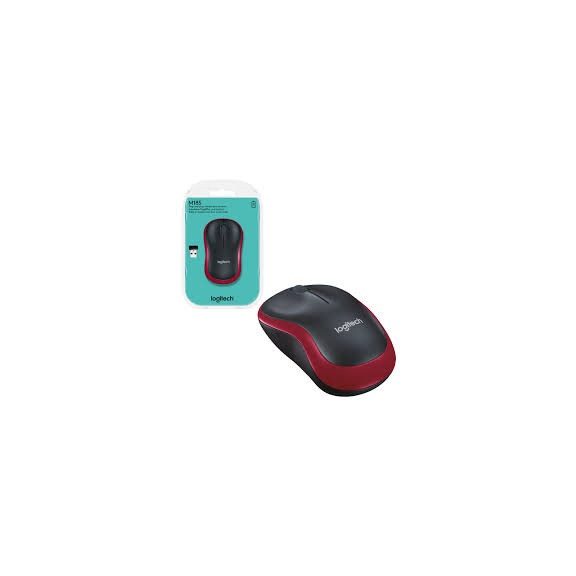 Logitech egér M185 wireless piros notebook