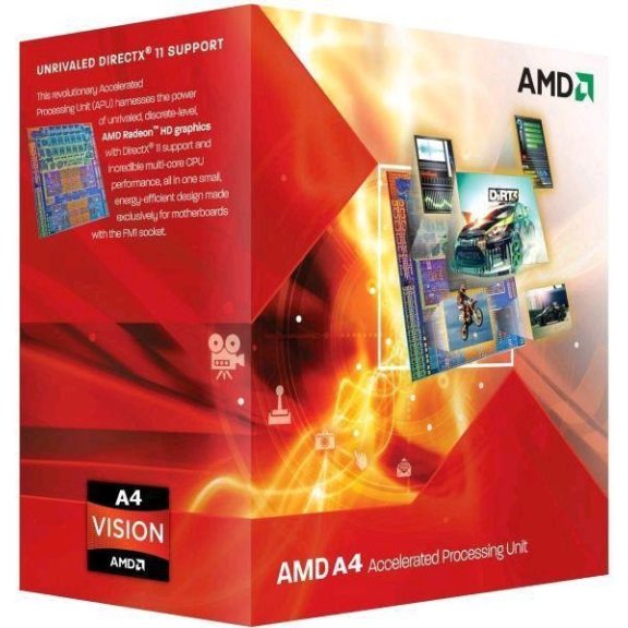 Processzor AMD A4 X2 3300 dobozos fm1 Processzor AMD A4 X2 3300 dobozos fm1