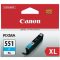 Canon tinta CLI551XLC cyan