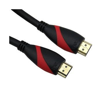   VCOM kábel HDMI (apa-apa) 1,8m (v1.4, 19M/M, 3D) piros-fekete
