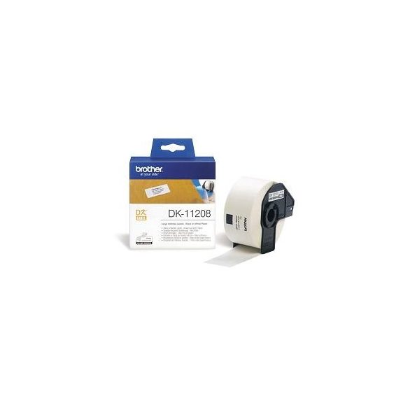 Etikett címke Brother DK-11208 38/90MM 400 db/tekercs Etikett címke Brother DK-11208 38/90MM 400 db/tekercs