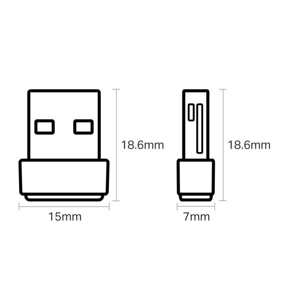 Tp-Link hálózati adapter USB Wless WiFi Archer T2U Nano AC-600 dual band