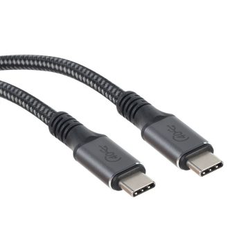   VCOM USB Type-C apa - USB Type-C apa adat-és gyorstöltő kábel (40Gbps/100W), 1,2m (CU540M)