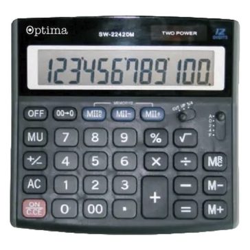 Számológép asztali OPTIMA SW-2242DM 12 digit