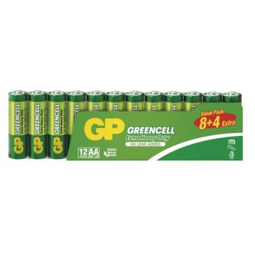 Elem GP alkáli AA (R6) greencell 12DB/CSOMAG (ÁR/CS)