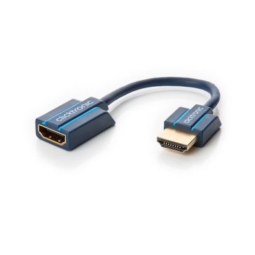   Clicktronic átalakító HDMI (apa)- HDMI (anya), flexibilis kábellel