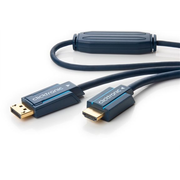 Clicktronic kábel Displayport (apa) - HDMI (apa) 20 m (Full HD) Clicktronic kábel Displayport (apa) - HDMI (apa) 20 m (Full HD)