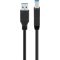 Goobay USB 3.0 kábel USB-B csatlakozóval, fekete