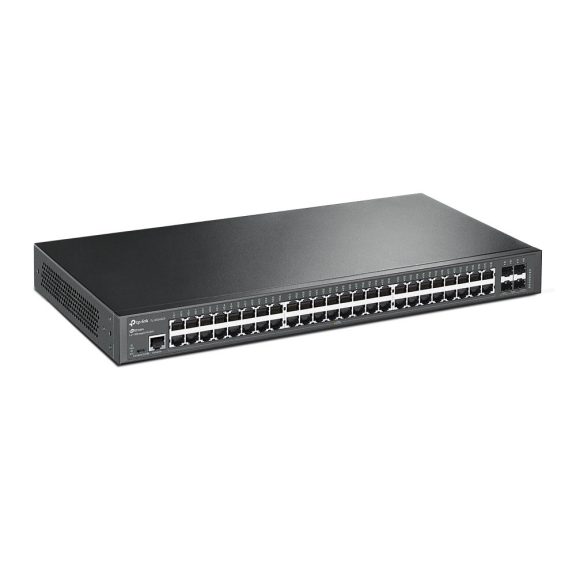 Tp-Link Switch Omada 48 Port Gigabit L2+ menedzselhető, 4×10 Gbps SFP+ slot (TL-SG3452X)