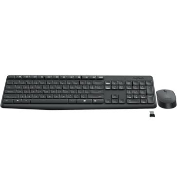 Logitech MK235 billentyűzet+egér wireless fekete