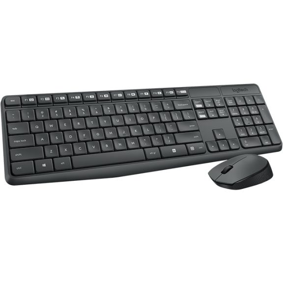Logitech MK235 billentyűzet+egér wireless fekete