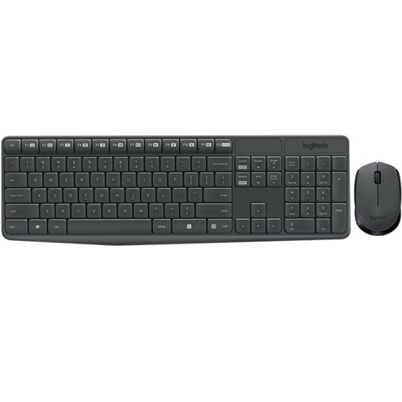 Logitech MK235 billentyűzet+egér wireless fekete