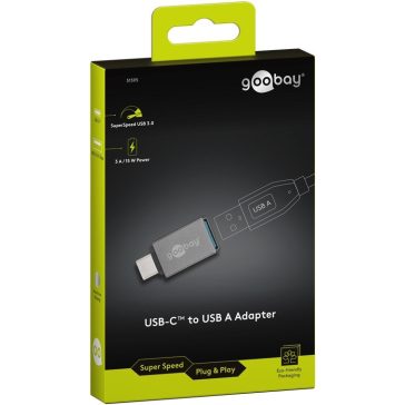 Goobay USB-C (apa) - VGA (apa) kábel, 1,8m, fekete
