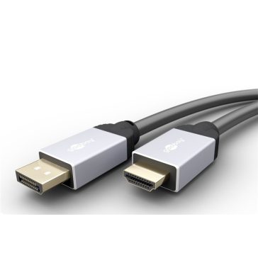   Goobay+ kábel Displayport 1.2 (apa) - HDMI 2.0 (apa) 1m (4k 60Hz)
