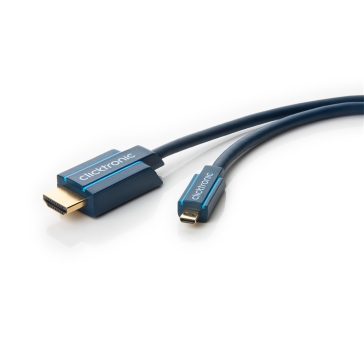   Clicktronic HDMI (apa) - micro HDMI (apa) kábel, 2 m (4k 30 Hz)