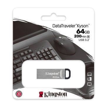 Pendrive 64GB Kingston Kyson USB 3.2 ezüst