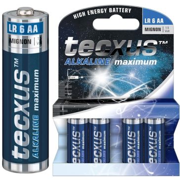   Elem Tecxus LR6/AA (Mignon) elem, 4 db bliszteres csomagolásban Ár/csomag