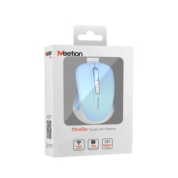 Meetion wireless egér MiniGo 2.4 Ghz wireless egér kék