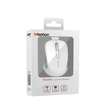 Meetion wireless egér MiniGo 2.4 Ghz wireless egér fehér