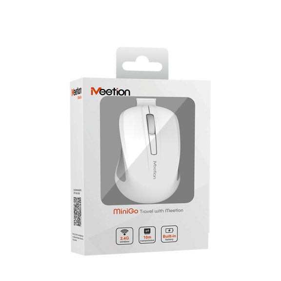 Meetion wireless egér MiniGo 2.4 Ghz wireless egér fehér Meetion wireless egér MiniGo 2.4 Ghz wireless egér fehér
