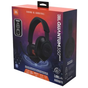   JBL Quantum 350 fejhallgató, vezeték nélküli gamer fejhallgatót mikrofonnal, fekete, EU