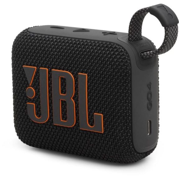 JBL Go 4 Hordozható Bluetooth Hangszóró, fekete EU