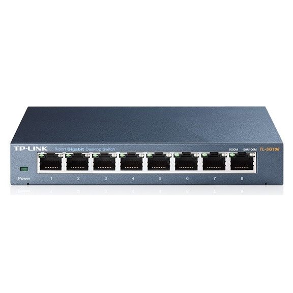 Tp-Link Switch 8 Port Gigabit fémházas (TL-SG108)