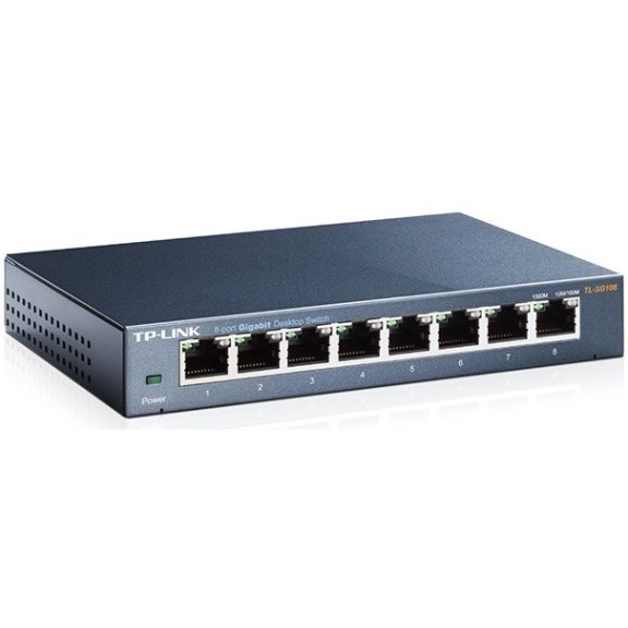 Tp-Link Switch 8 Port Gigabit fémházas (TL-SG108)