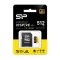 Memóriakártya Micro SDXC 512GB Silicon Power Inspire + Adapter UHS-I U3 A2 V30 4K TLC