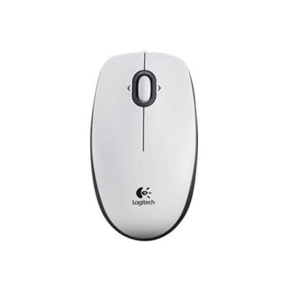 Logitech egér B100 USB fehér