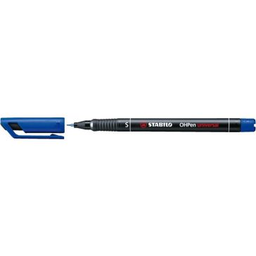 Marker alkoholos, 0,4 mm, Stabilo "OHPen S",kék