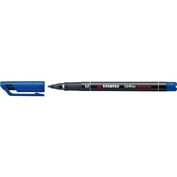 Marker alkoholos, 1 mm, Stabilo "OHPen M", kék
