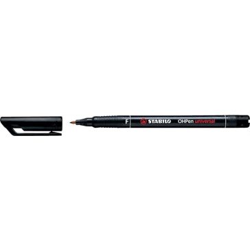   Marker alkoholos, 0,7 mm, Stabilo "OHPen F", fekete