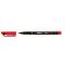 Marker alkoholos, 0,7 mm, Stabilo "OHPen F", piros
