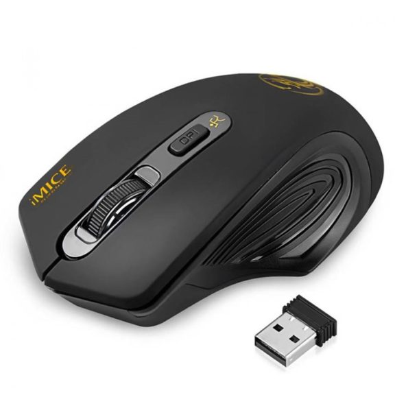 iMice  vezeték nélküli optikai egér, E-1800, 1600DPI, USB, fekete