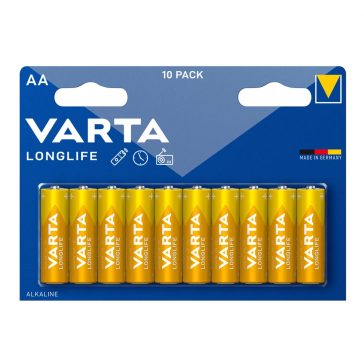 Elem VARTA Longlife AA 10 db/csomag  ÁR/csomag