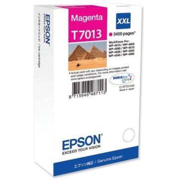   Epson tinta T7013 XXL magenta 3,4k (lejárt szavatosságú termék)