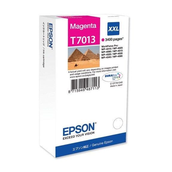 Epson tinta T7013 XXL magenta 3,4k (lejárt szavatosságú termék) Epson tinta T7013 XXL magenta 3,4k (lejárt szavatosságú termék)