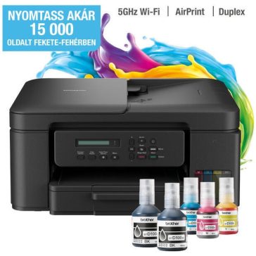   Nyomtató Brother DCP-T730DW Wifi Tintasugaras multi duplex (BTD100BK, BTD100 C,M,Y)