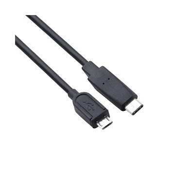   VCOM kábel USB 3.1 Type-C - Micro USB2.0 AM 1m, fekete (apa-apa) (CU-407)