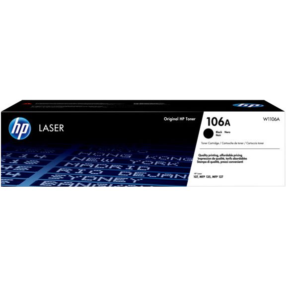 Hp toner W1106A black 1K (106A) Hp toner W1106A black 1K (106A)