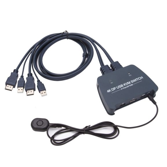 VCOM 2 portos DisplayPort KVM switch (DD251-4K) VCOM 2 portos DisplayPort KVM switch (DD251-4K)