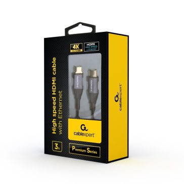   Gembird kábel Hdmi (APA-APA) 7,5 m "Premium Series" (v2.0, 4k 60Hz) (CCBP-HDMI-7.5M)
