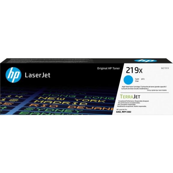 Hp toner W2191X (219X) cyan 2,5K Hp toner W2191X (219X) cyan 2,5K