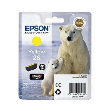   Epson tinta T26144010 yellow (26) (lejárt szavatosságú termék)