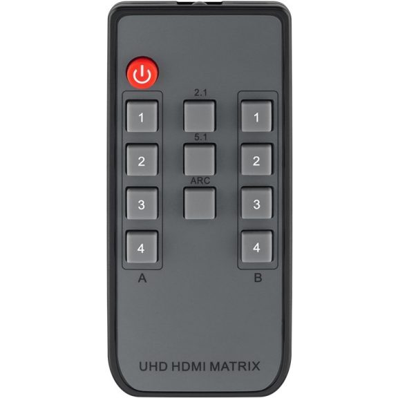 Goobay HDMI matrix switch, 4x2 (4K 60 Hz) Goobay HDMI matrix switch, 4x2 (4K 60 Hz)