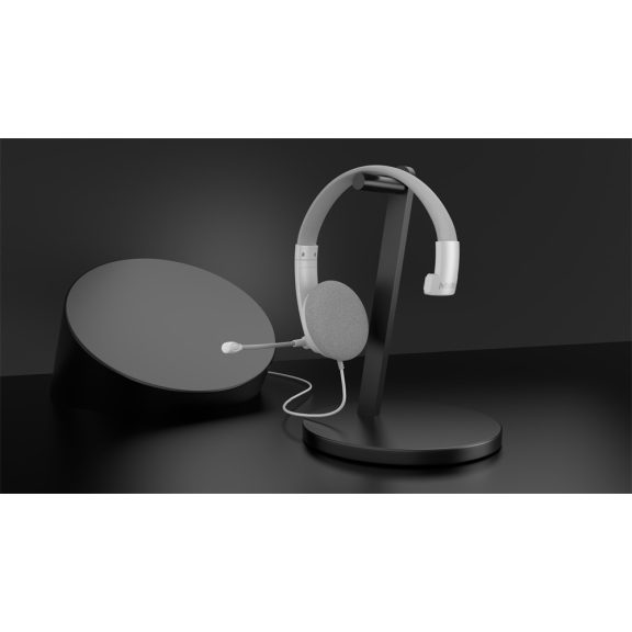 Meetion HP002U  USB Call Center fejhallgató fehér