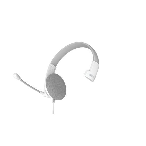 Meetion HP002U  USB Call Center fejhallgató fehér