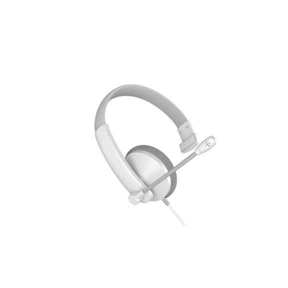 Meetion HP002U  USB Call Center fejhallgató fehér